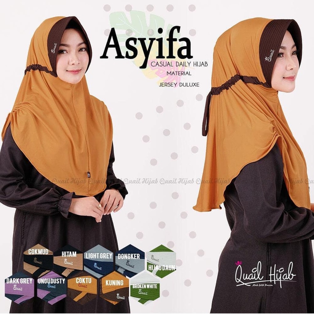 Quail Hijab ORI Asyifa Hijab Instan Hijab Murah