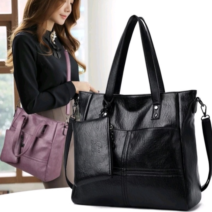 [ COD ] Tas Tote bag Ibu / Tas Termurah / Tote Bag / Tas Selempang Wanita Kulit Import Terbaru / Tot