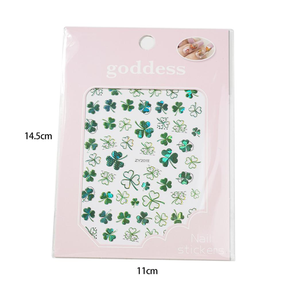 Mxbeauty Stiker Nail Art 3D Charm Ginkgo Daun Lucky Dekorasi Nail Art