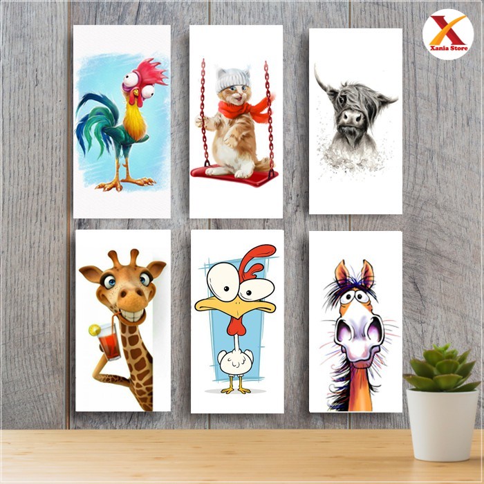 Hiasan dinding wall decor dekorasi hiasan gantung gambar pajangan anak hewan