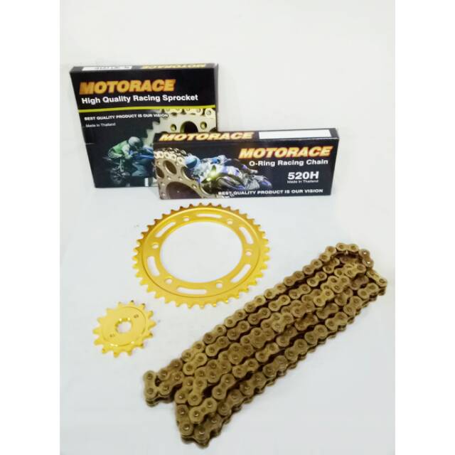 Gear Set MOTORACE Thailand CBR 250R Gold Series