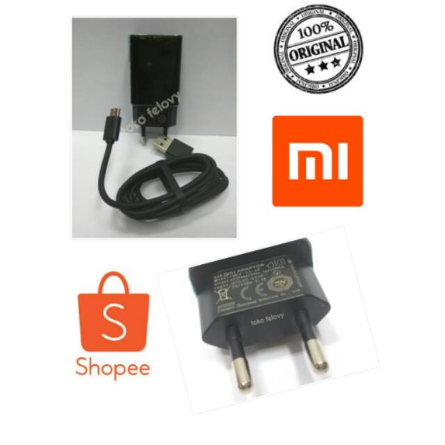 CHARGER CARGER XIAOMI ORIGINAL FAST CHARGING 9VOLT UNTUK REDMI 3, REDMI NOTE 3 PRO, REDMI 3S