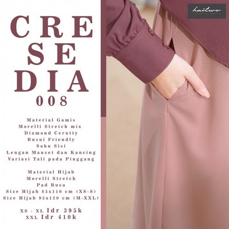 GAMIS WANITA MUSLIM HAITWO TERBARU CRESEDIA 008