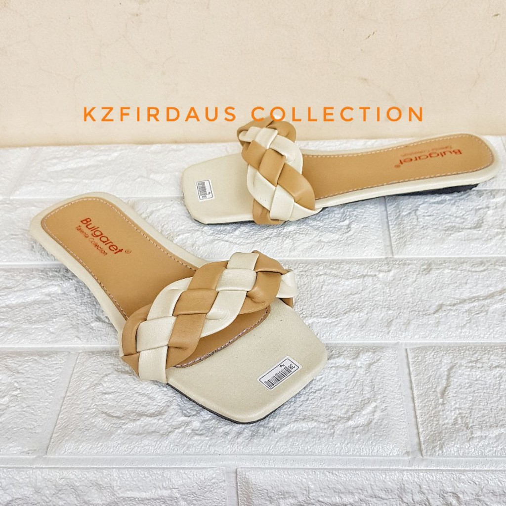 Sandal wanita terbaru 2021 flat model anyam