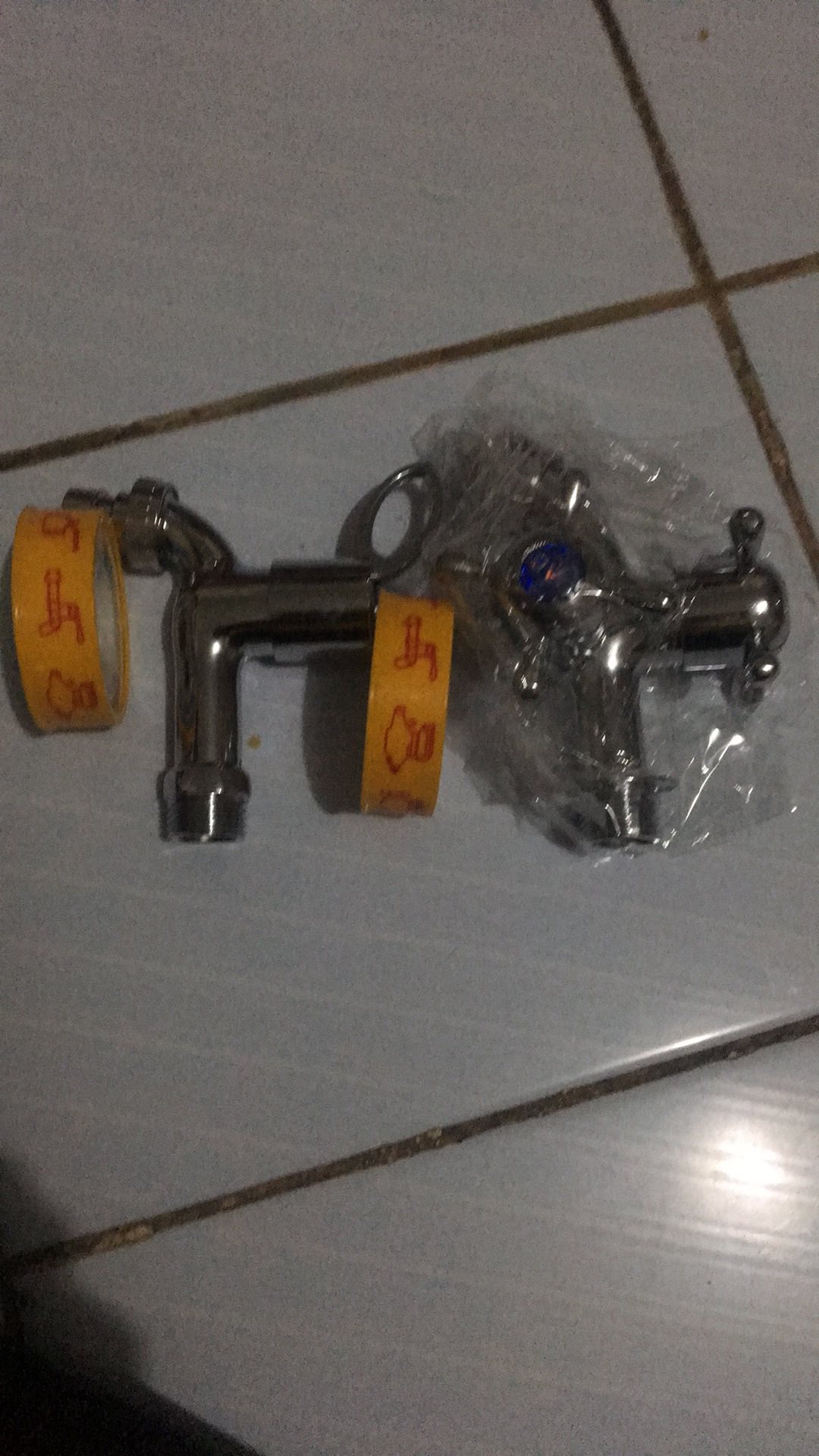 Kran Air Tembok Engkol Taman Cab - Keran Air Chrome Kamar Mandi Wc - Kran Tembok - Keran Tembok