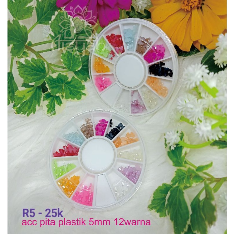 

Aisyah hena R5 acc pita plastik 5mm 12 warna