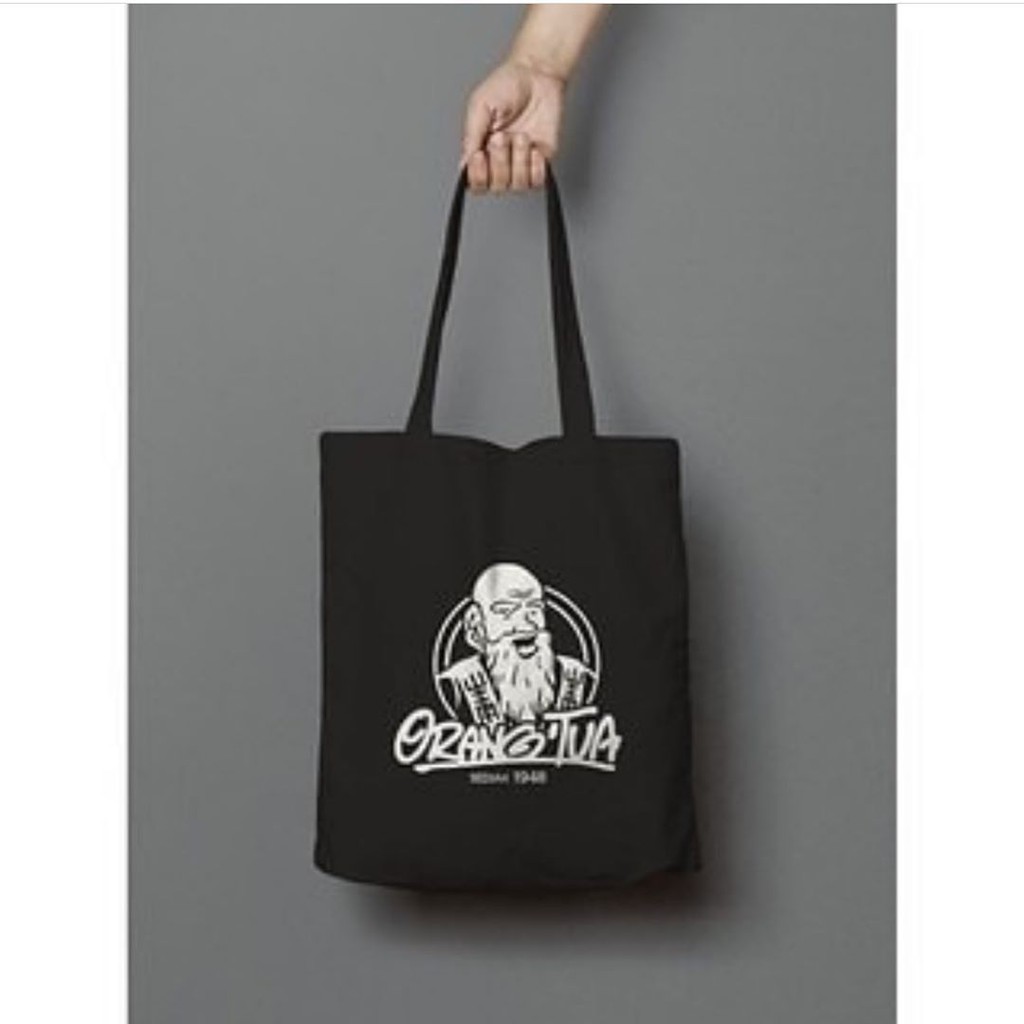 munaa.co - TOTE BAG ORANG TUA - Totebag Canvas - Tote bag Wanita
