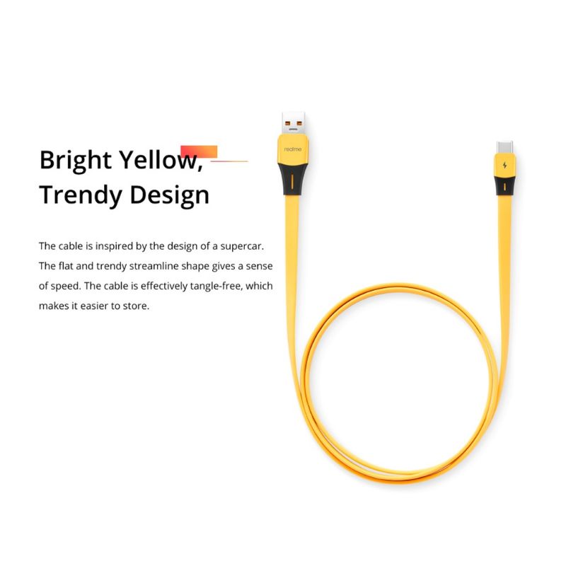 SuperDart Kabel Data Realme Type C Support 65W Super Dart Vooc Realme X/ XT/ 7 Pro/ 8 Pro/ GT/ X50/ X2 Pro/X3/ 5 Pro C53 C55