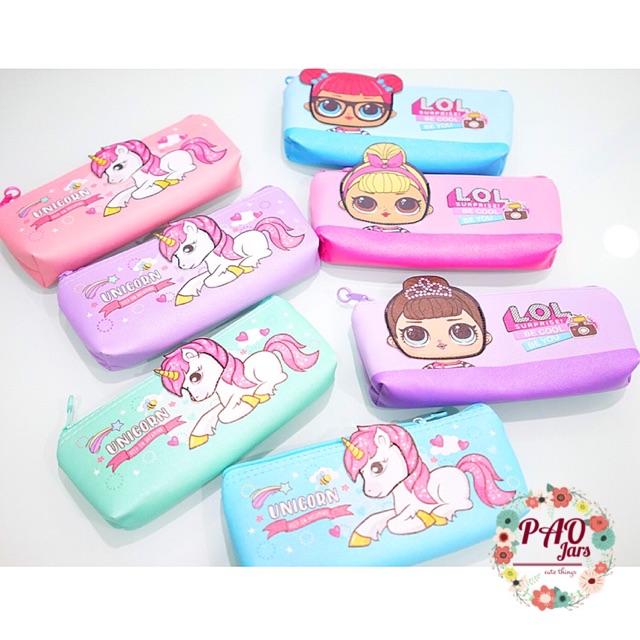 

tempat pensil anak / kotak pensil unicorn / tempat pensil LOL / tempat pensil karakter