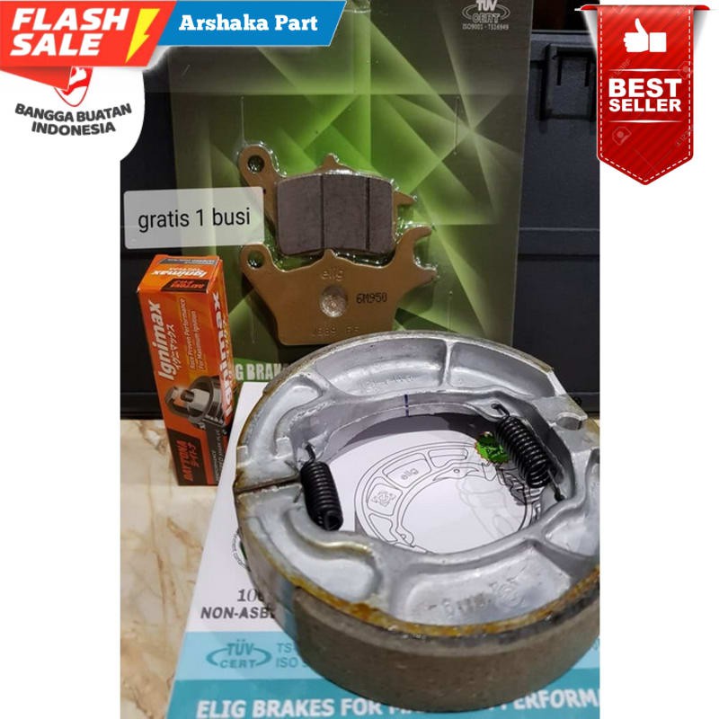 PROMO PROMO PAKET KAMPAS REM RACING ELIG VARIO 110 125 150 DPN BLK ASLI ORI PASTI ASLI ORIGINAL