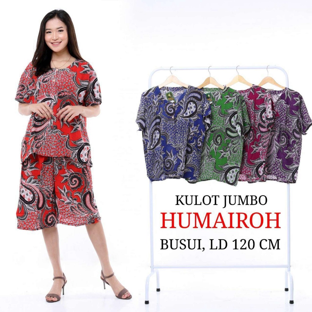 Setelan Kulot Jumbo Humairoh - Terlaris - Termurah Kode BH-076 - Toko IDR 19