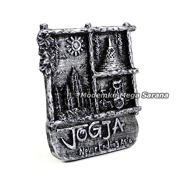Souvenir Magnet Kulkas Tempelan Candi Prambanan Borobudur Tugu Jogja - A