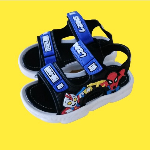 HappyOliver SPORTS HERO Sandal gunung Sepatu Sandal Anak Laki Laki Bahan PU Model Lucu 1-6 Tahun Import