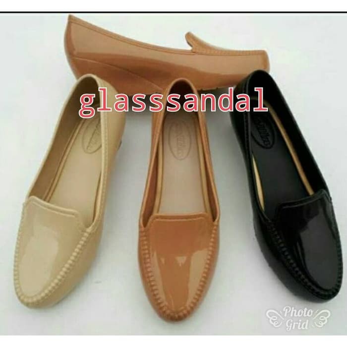 SEPATU WEDGES JELLY - JELLY SHOES - SEPATU KANTOR -SEPATU KERJA WANITA