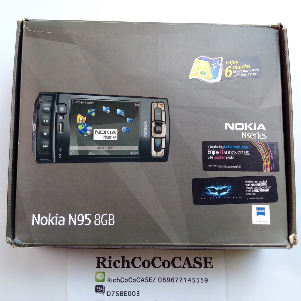 Nokia N95  8 GB Mulus HP Jadul Langka Fullset ex BNOB