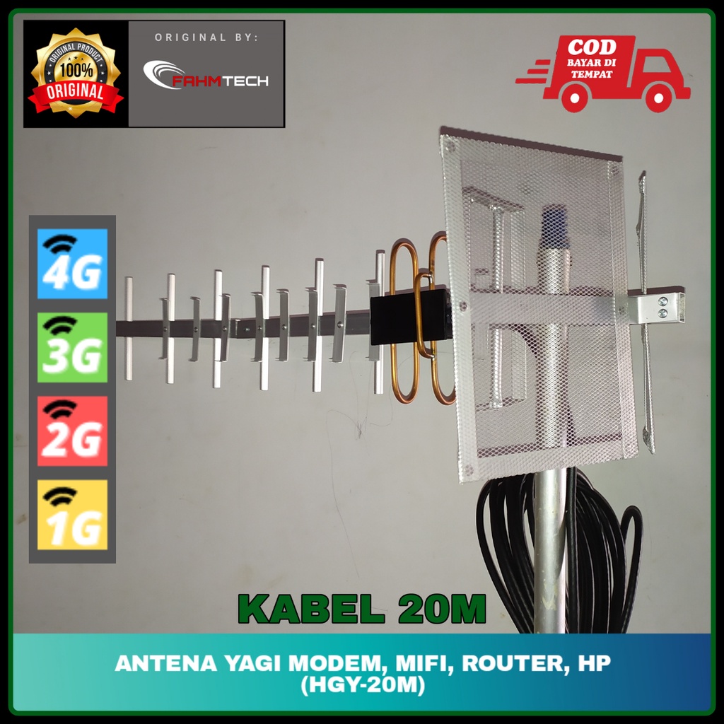 ANTENA YAGI MODEM, MIFI, ROUTER, HP - FAHM TECH (HGY-20M)