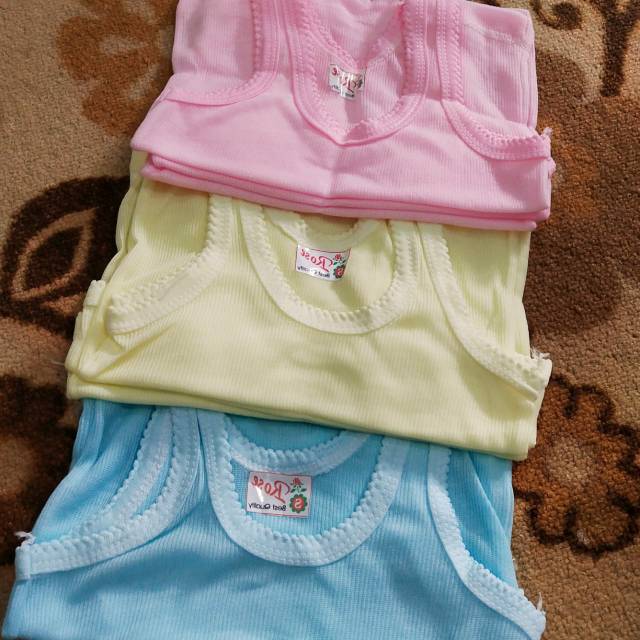 Singlet Kiki anak warna baby bayi dan balita 0-6 tahun murah