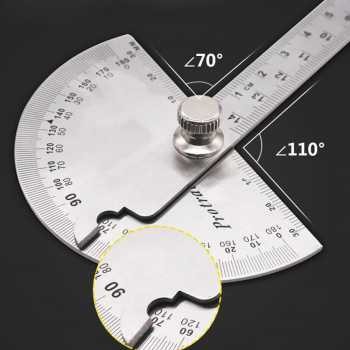 

Protractor Penggaris Jangka Ruler Aluminium 14.5cm 180 Degree - PR180