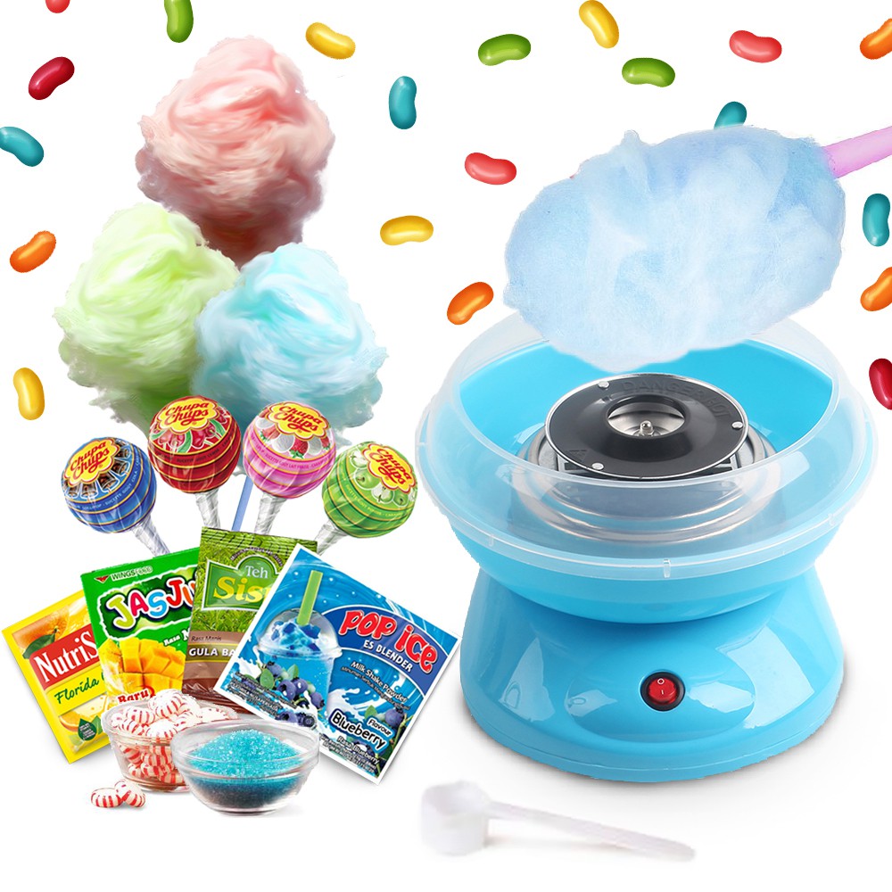 Mesin Gulali Kapas Alat Pembuat Arum Manis Mesin Permen Kapas Cotton Candy Maker Machine Mini Shopee Indonesia