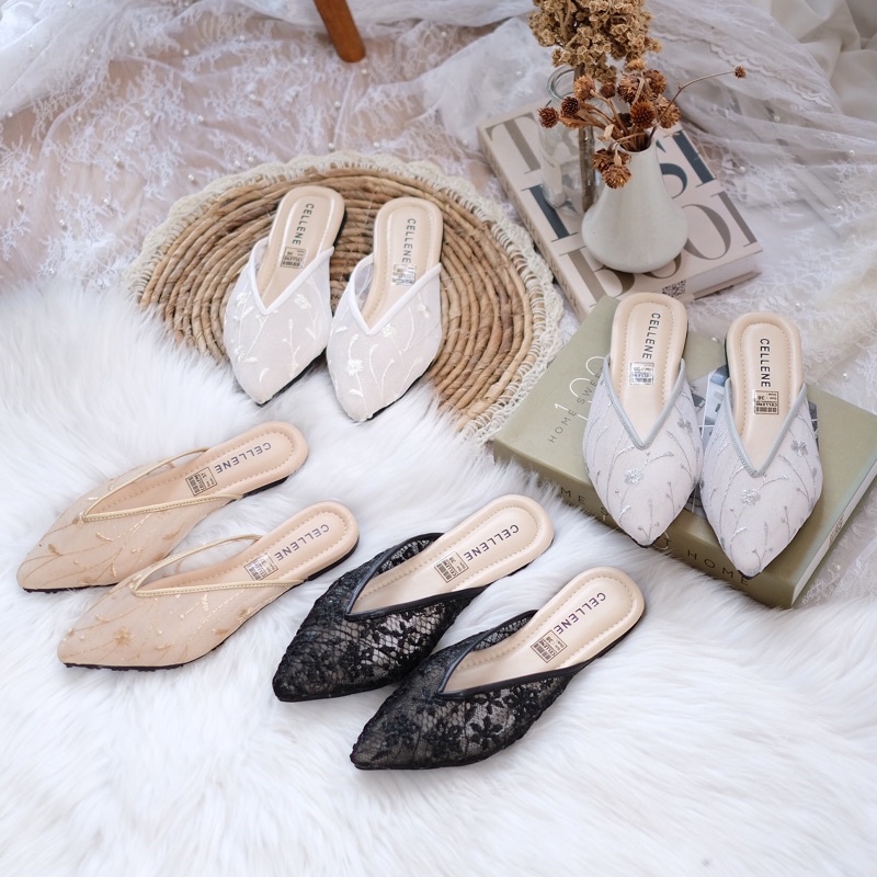 [CELLENE] Vive Lace Flat Shoes