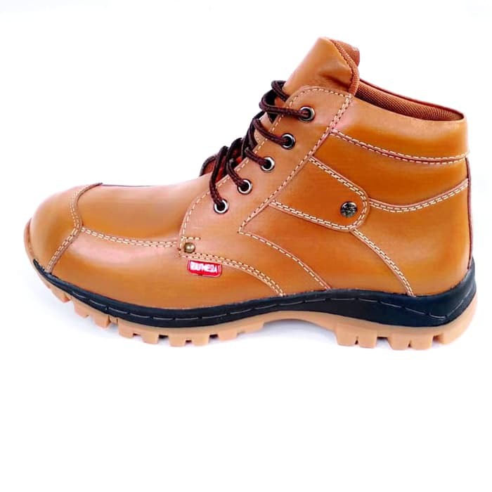 Sepatu Safety Boot Pria Kulit Asli Rasheda Dr 05 Big Size