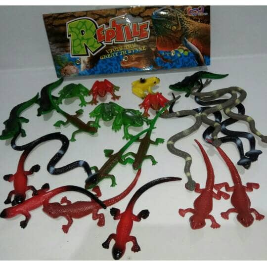 Mainan Hewan Reptil bahan karet