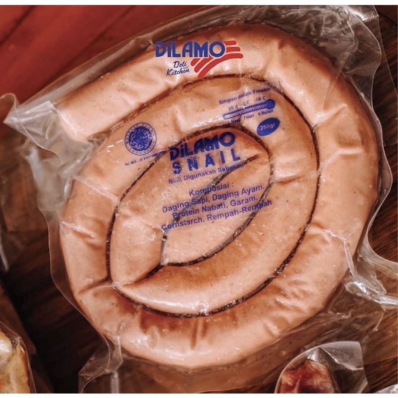 

Jual SNAIL SAUSAGE / SOSIS DILAMO harga retail kualitas premium