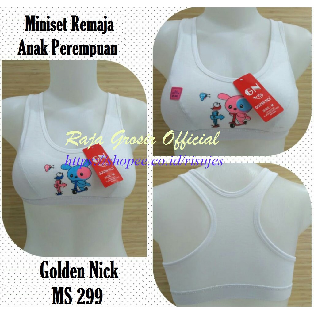 Miniset Katun Remaja Anak Perempuan Golden Nick / Pakaian Dalam Cewek Remaja Golden Nick MS 299