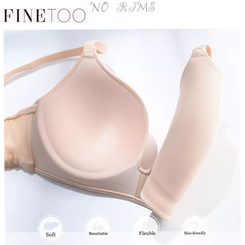 FINETOO FT87 Set Push Up Bra Busa Kawat + Celana Dalam Pakaian Dalam BH CD Wanita Halus