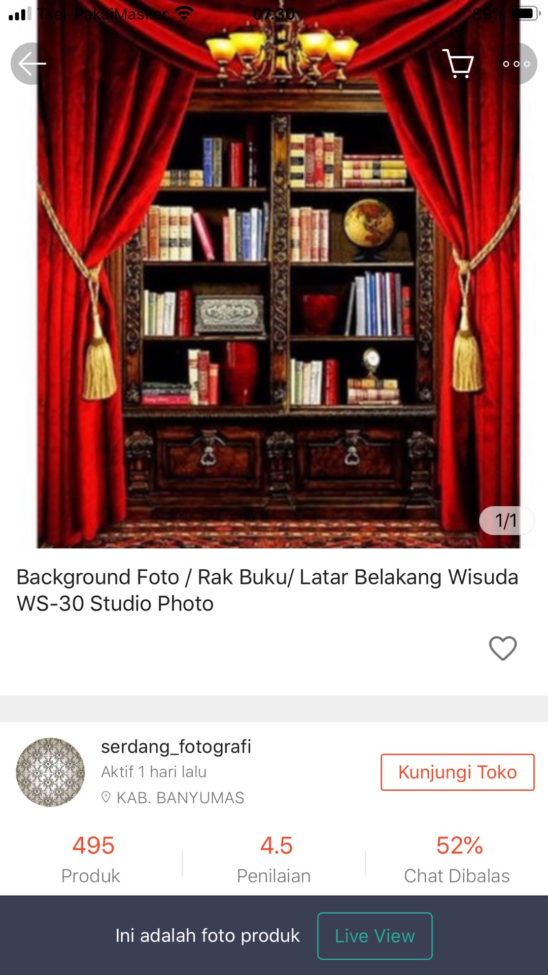 Background Foto Rak Buku Latar Belakang Wisuda Ws 30 Studio Photo Shopee Indonesia