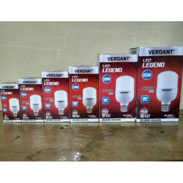 Lampu bohlam led Verdant LED legend 10w , lampu bohlam bergaransi