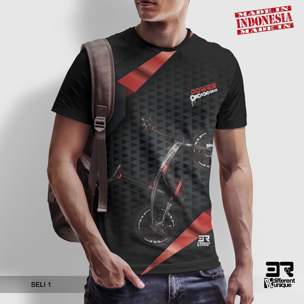 [ COD ] KAOS PRINTING GAMBAR SEPEDA LIPAT SELI 1 - BAJU DISTRO ORIGINAL MOTIF HOBI HOBBY SEPEDA GOES