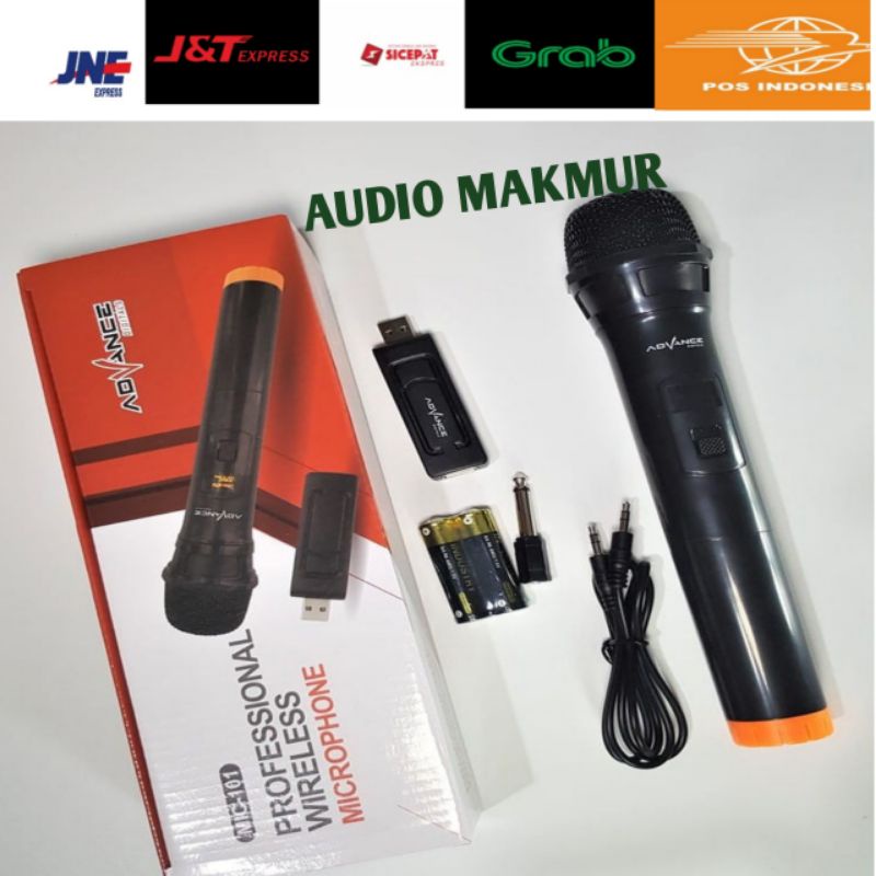 microphone wireless advance 101/102 mic wireless bisa semua speaker  original mic -101