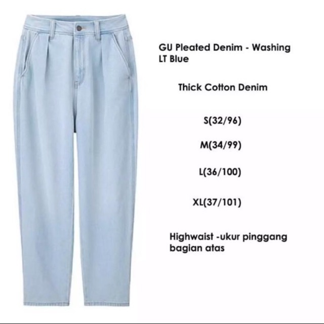 Boyfriend Jeans By GU Uniqlo