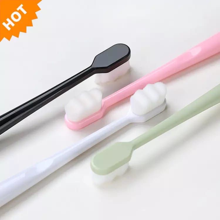 1234OS - Ultra Soft Sikat Gigi Serat Bulu Halus Sangat Lembut - Toothbrush Nano .