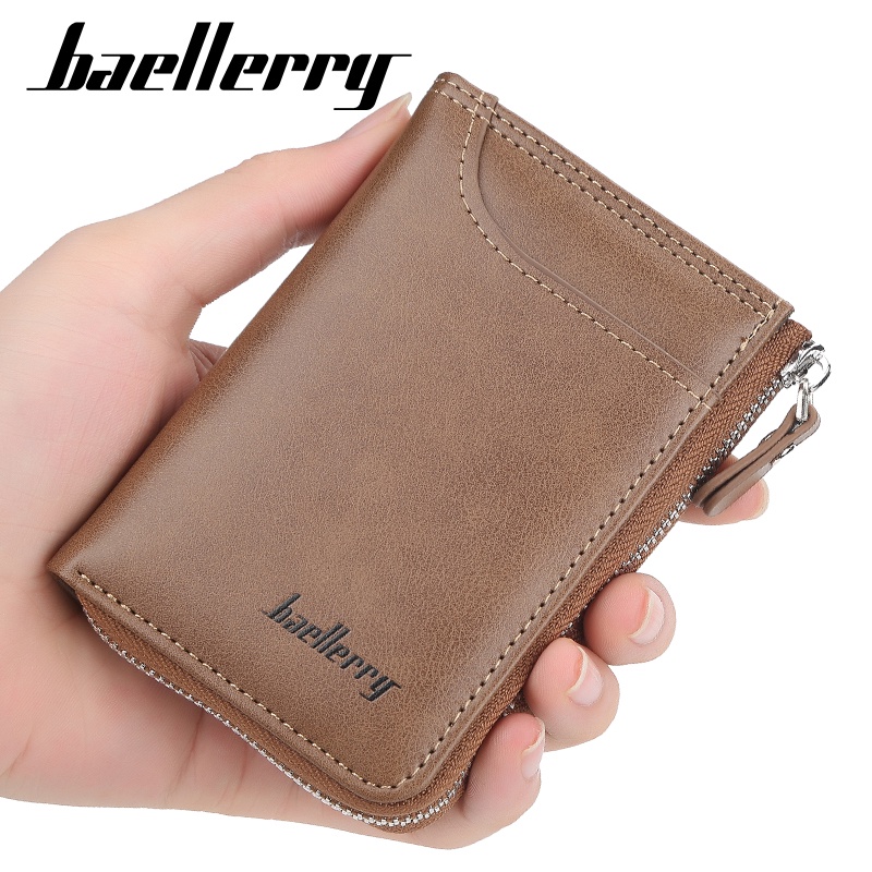 BAELLERRY D3221 Dompet Pria Lipat Dompet Kunci Bahan Kulit PU Leather Premium WATCHKITE WKOS