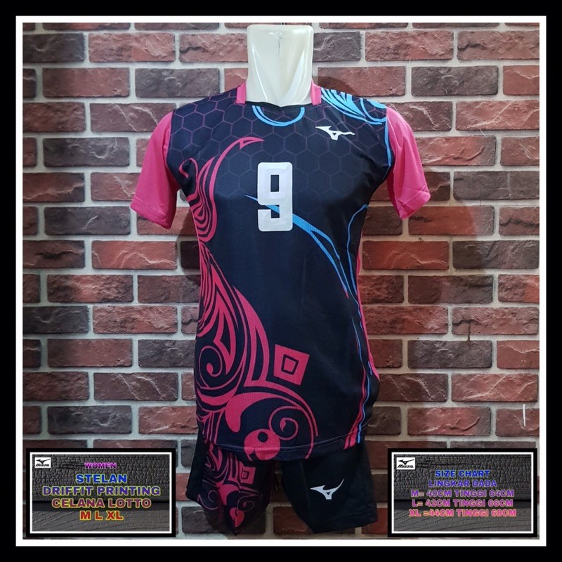 baju voli cewek Setelan