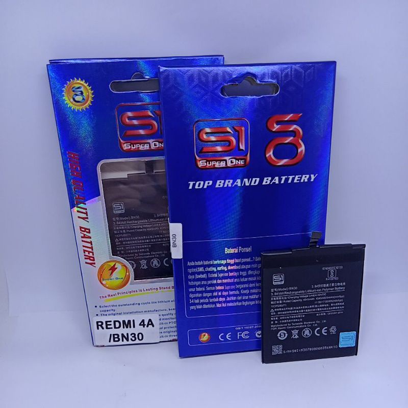 BATERAI BATRAI BATRE DOUBLE POWER SUPER ONE XIOMI REDMI 4A BN30