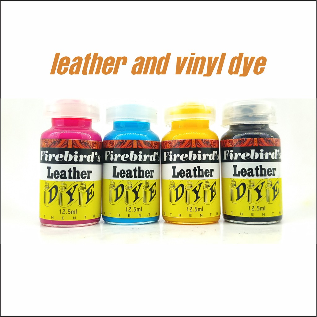 LEATHER DYE cat pewarna kulit dan vinyl permanen FireBird paint art craft