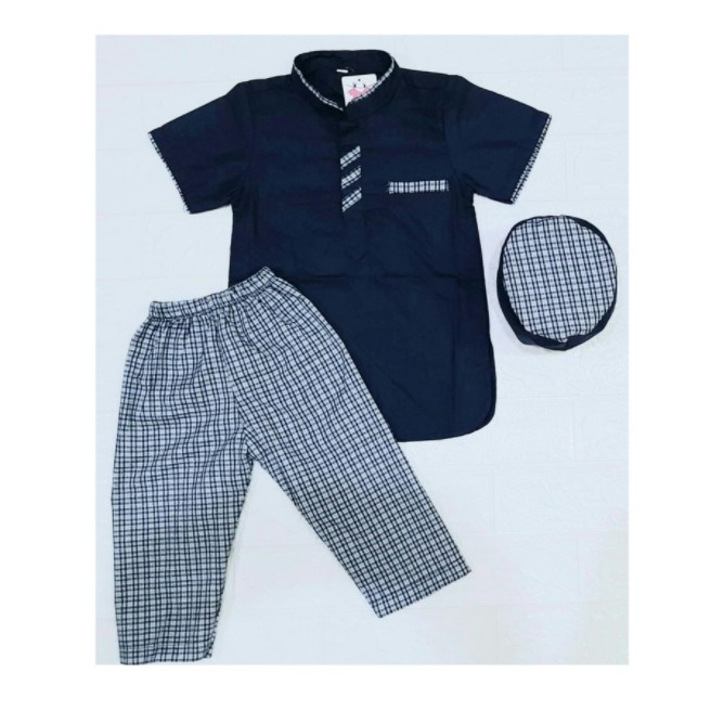 fxz#2 Baju Koko Bayi Laki Cowok Jumper Jumsuit Set Peci Umur 0 1 2 3 4 5 6 Bulan Romper Lakilaki