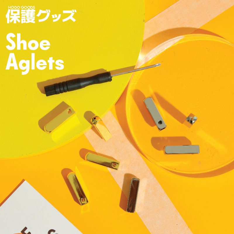 Hogo Removable Shoelace Aglets Block Metal Tips Ujung Tip Tali Sepatu