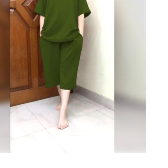 setelan kulot jumbo/set kulot jumbo polos/baju wanita