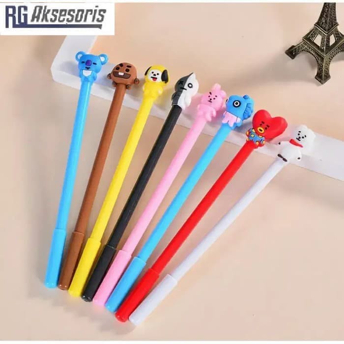 

Pulpen / Pen / Balpoint BTS BT21 Korea Kpop Karakter - Putih