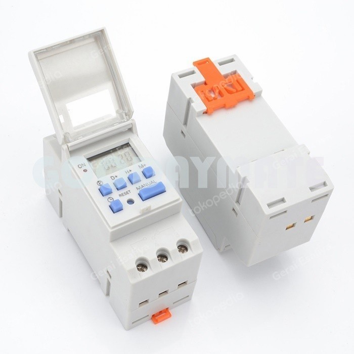 Timer Digital Programmable Switch Din Rail Model MCB 220V AC 16A