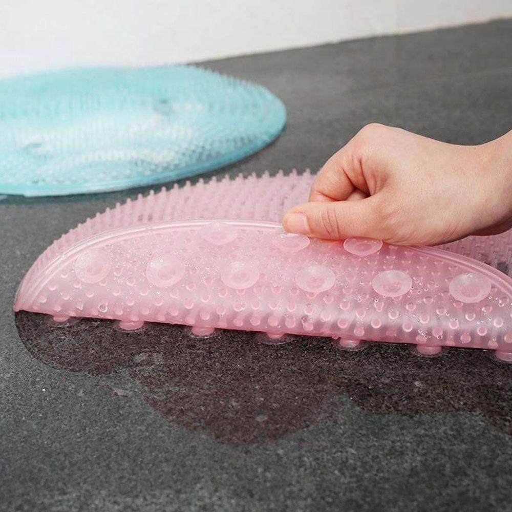 Agustinina Bantal Pijat Mandi Bulat Silikon Untuk Lazy Wash Alat Pembersih Kaki Barang Rumah Tangga Bath Mat