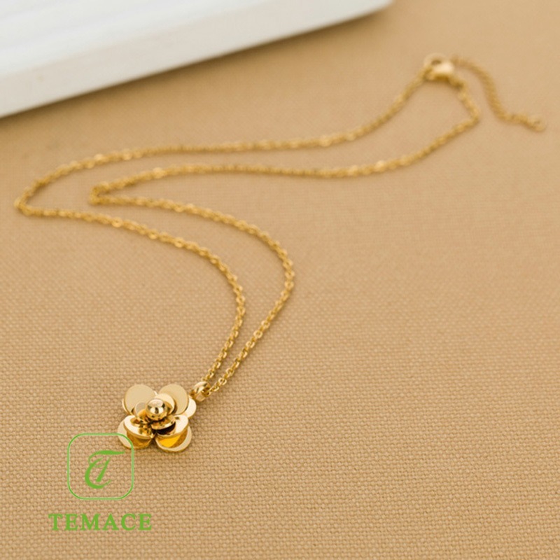 Korea bersih kalung titanium baja merah perempuan colorfast hypoallergenic rantai klavikula 2019 bar