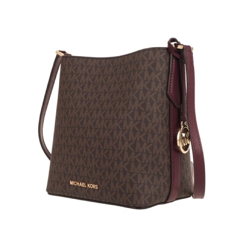 [TERMURAH ‼️] Michael Kors Tas MK Small Kimberly Signature Bucket Messenger Bag