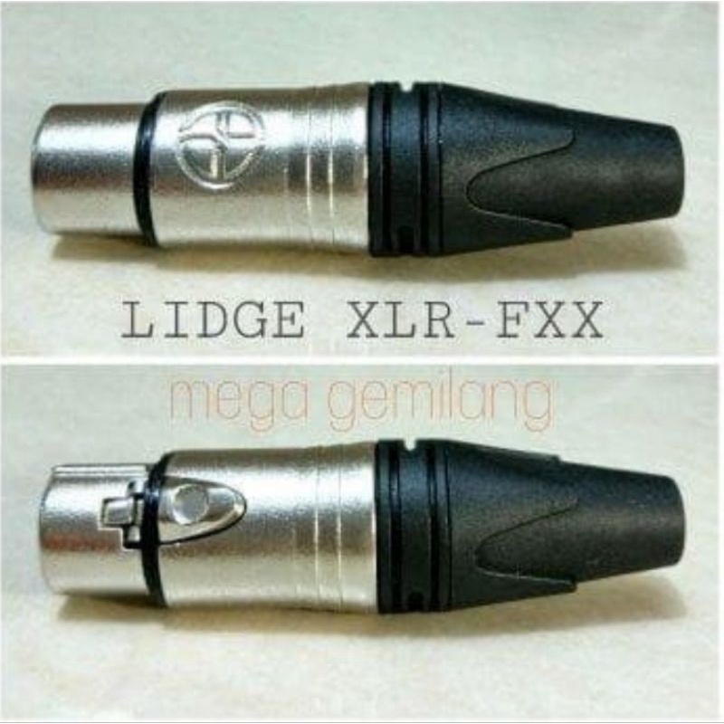 Jack Cannon/XLR Lidge Female 3pin Chrome