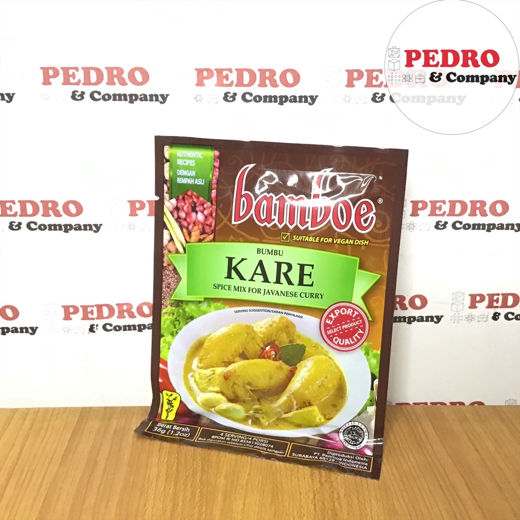 

Bamboe bumbu kare 36 gram - javanese curry - instant indonesian spice