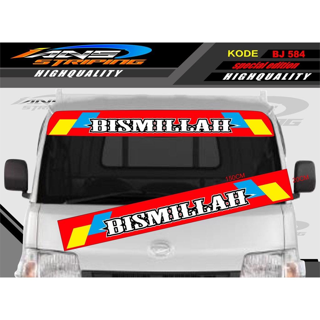 STIKER KACA DEPAN MOBIL L300 / GRANDMAX / PICK UP / CARRY / STIKER KACA DEPAN MOBIL PICK UP / DECAL STIKER PICK UP BJ584